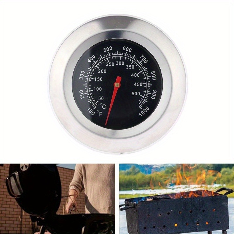 Kitchen Gadgets Plus - Stainless Steel BBQ Smoker Grill Temperature