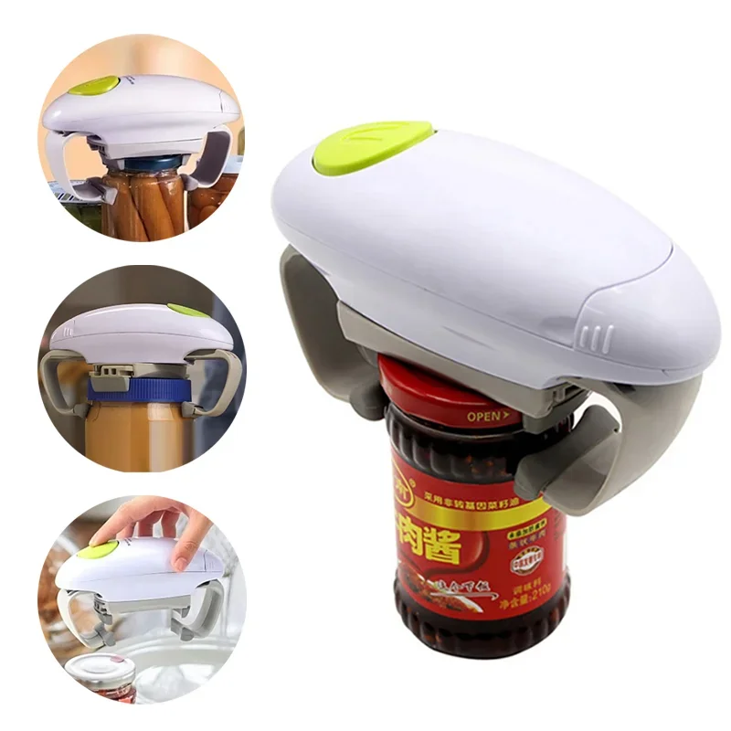 Kitchen Gadgets Electronic - Electric Can Bottle Lid Opener Binaural
