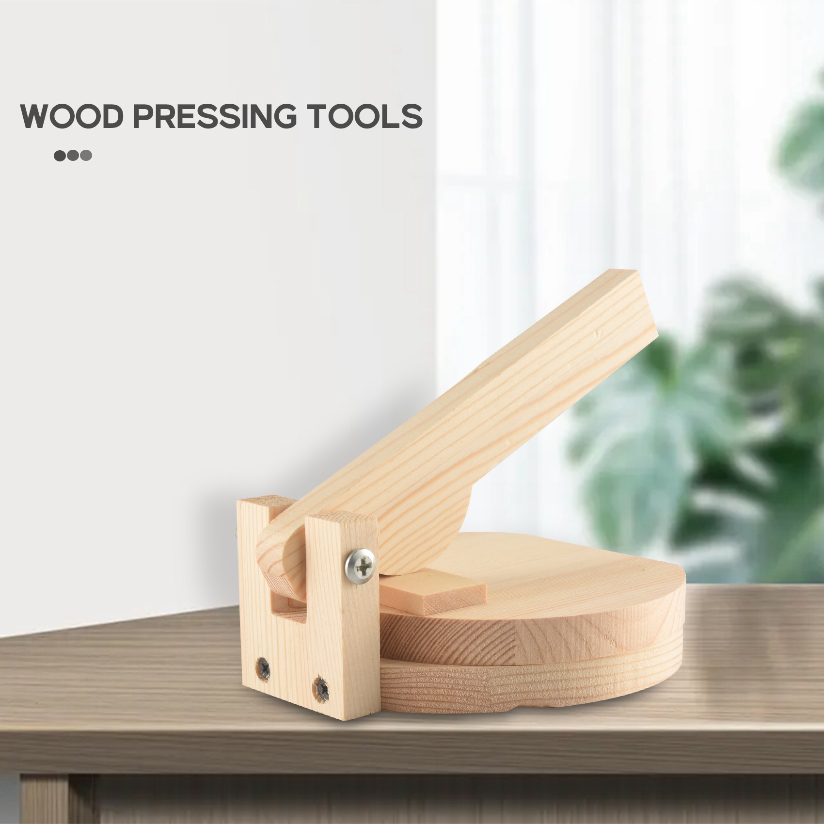 Kitchen Gadgets Dumpling Maker - Wood Tortilla Press Dumpling Skin Maker