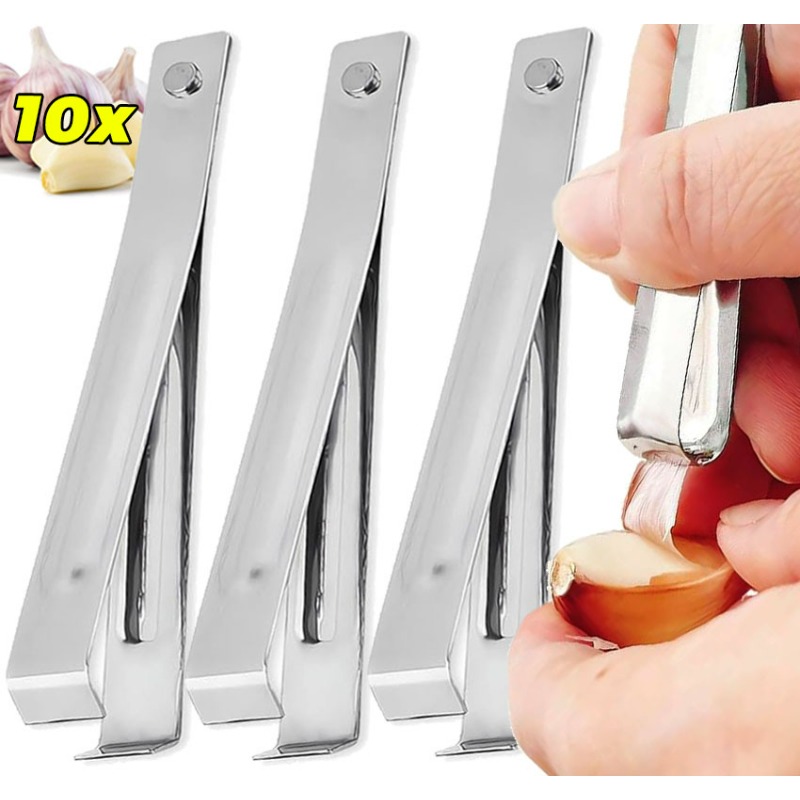 Kitchen Gadgets Everyone Needs - 10/1pcs Stainless Steel Garlic Peeler Quickly