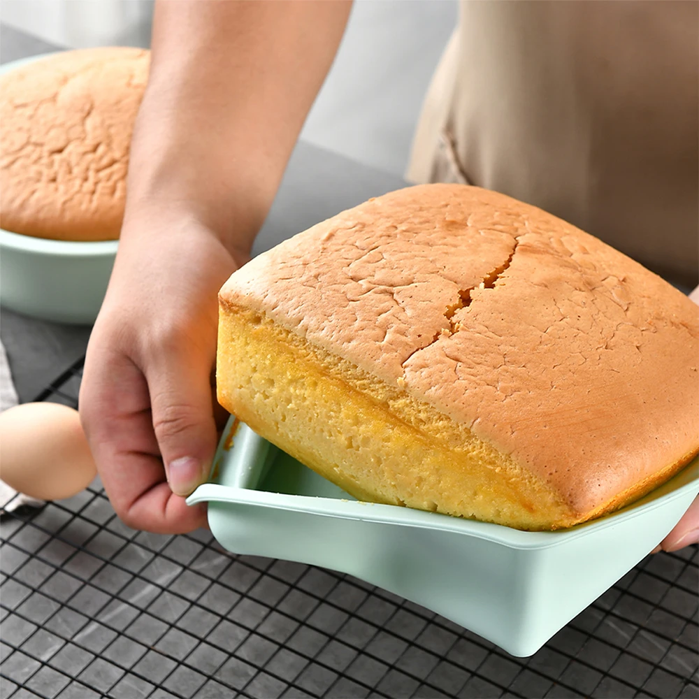 1/4Pcs Silicone Square Cake Mo - Kitchen Hanging Gadgets review and price