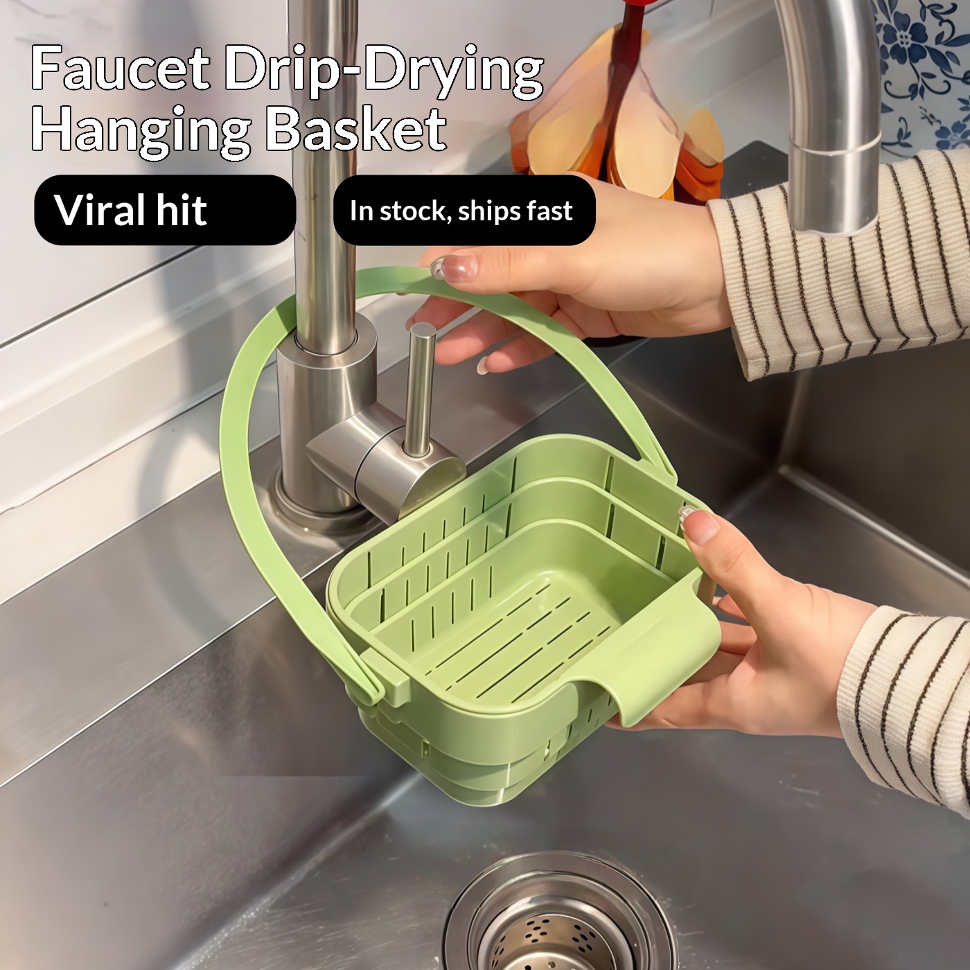 Foldable Sink Strainer Basket  - Kitchen Hanging Gadgets review and price