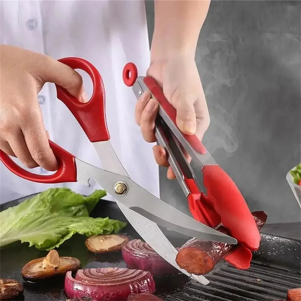 Stainless Steel Barbecue Sciss - Korean Kitchen Gadgets review and price