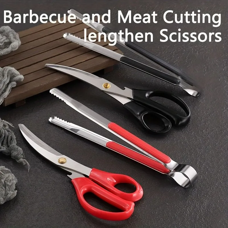 Stainless Steel Barbecue Sciss - Korean Kitchen Gadgets review and price