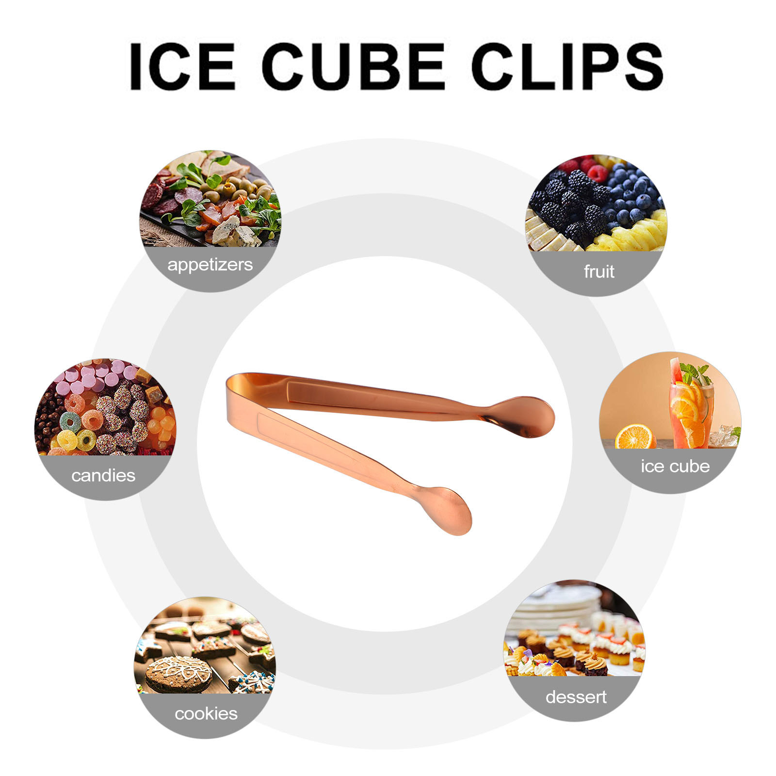 8Pcs Stainless Steel Ice Tongs - Kitchen Gadgets That Are Useful review and price